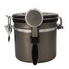Pote de Café de Aço Inoxidável 304 Selado Pote de Armazenamento de Frutas Secas e Chá com Colher Pote de Grãos e Cereais Comércio Exterior Transfronteiriço