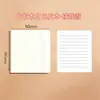 Novo caderno quadrado branco de couro do fabricante para estudantes, mini caderno de bolso, bloco de notas portátil, pequeno caderno