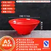 Bol de Melamina A5 para Fideos Estilo Nórdico Bicolor Vajilla para Uso en Restaurante, Adecuado para Sopa de Fideos Caracol, Hot Pot Picante, Restaurante de Fideos Comercial, Bol de Plástico para Ramen de Res