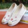 Sapatos de Pano Versátil Primavera e Outono Velho Pequim para Mulheres com Sola de Couro de Vaca, Sola Macia Antiderrapante, Sola Macia Respirável, Sapatos Leves para Dirigir