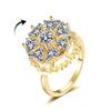 Anel Europeu e Americano Transfronteiriço Novo Rotativo Zircônia Diamante Completo Design Nicho Feminino Anel Descompressão Joias Atacado