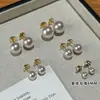 Pendientes de Plata de Ley 999 Familia S Manta Suave Perla Rosa Pendientes de Lujo Accesible Estilo Nuevo para Mujer 2025