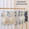 Colete de Beleza Skin Color Ultra Fino Refrescante Sem Costura Primavera e Verão Alças Largas Emagrecimento Esportivo Alta Elasticidade Sutiã Plus Size Intimates
