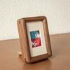 Mini marco de fotos de madera maciza, configuración de retrato, lavado de fotos, convertido en pequeños adornos, impresión de bricolaje para niños, montaje de marco