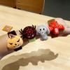 Muñeco de peluche de Halloween anillo a presión festival de fantasmas pulsera linda araña divertida calabaza anillo de raqueta Pequeño regalo para niños