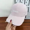 Gorra de Béisbol Estilo Americano Desgastada y Rota con Visera Ancha que Hace que la Cara Parezca Más Pequeña, Moda de Primavera/Verano, Gorra tipo Pico para Hombres y Mujeres, Marca Nueva y de Moda
