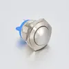 Interruptor de botón metálico pie de soldadura pie de tornillo 8/12/16/19/22MM arranque momentáneo auto-restablecimiento llave pequeña