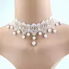 Collar Gótico de Encaje de Cristal Multicapa Estilo Palacio Retro de Venta Caliente Gargantilla Cadena para Clavícula