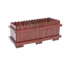 Jardinera Grande de Madera Maciza para Exteriores Macetero para Flores de Exterior Caja de Plantas Rectangular Maceta para Verduras de Balcón Maceta de Madera Madera Anticorrosiva