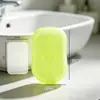 Hojas de jabón sencillas para lavarse las manos y bañarse, hojas de jabón para viajes y exteriores, flores de jabón, hojas de jabón portátiles, papel de jabón desechable