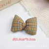 Accesorios de Lazo a Cuadros Estilo Coreano, Accesorios para el Cabello de Nudo de Hueso Rellenos de Algodón, Bolsos, Zapatos, Calcetines, Accesorios para Ropa DIY, Mayoreo