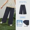 [Preço de Liquidação] Calça Jeans Macia de Verão para Meninas Calça Reta Infantil Calça Casual Durável para Crianças Maiores Calça Longa para Bebê Menina
