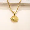 Colgante Individual Acero Inoxidable Fundición Joyería Delfín Estrella de Mar Colgante Collar Accesorios Chapado en Oro de 18K Creativo DIY Accesorios Fábrica