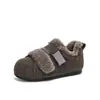 Tênis Maillard Inverno 2025 Novo Retro Forrado com Lã Quente Bico Redondo Estilo Estrangeiro Versátil Sapatos de Algodão Festa de Estudantes Roupa de Trabalho