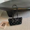 Bolso de Mujer Nuevo Estilo Coreano de Lunares Diseño de Nicho Bolso de Mano Bolso de Hombro Simple Versátil para el Trabajo Alto Valor Bolso de Axila