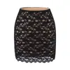 Conjunto Duas Peças Feminino: Top de Renda Branca com Decote V e Manga Longa, Modelagem Justa, Saia Curta de Cintura Baixa, Justa ao Corpo, Estilo Hot Girl para Primavera