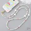 Joyería Zhuzui Nueva Cadena Cruzada de Perlas ABS Hecha a Mano con Cuentas Cadena para Teléfono Móvil Correa para Teléfono Móvil Cadena de Bolso de Hombro