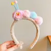 Diadema de peluche de alta calidad y linda para niñas, diseñada específicamente para lavarse la cara y aplicar mascarillas faciales; liga para el pelo de dibujos animados, accesorio para el pelo antideslizante