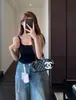 Item essencial combinando: Camisola usável para todas as estações com bojos, disfarça os seios laterais, top básico feminino, novo modelo 26 H082113