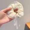 Elástico de Cabelo Floral Pequeno para Rabo de Cavalo Feminino, Corda de Cabelo Estilo Preguiçoso, Scrunchie, Acessório de Cabelo de Luxo, Atacado para Barracas de Cabelo