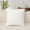 Almofada de pelúcia sintética de coelho mais vendida internacionalmente, almofada luxuosa e macia, almofada decorativa para sofá e cama de sala de estar, direto da fábrica