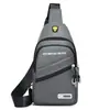 Nova bolsa de peito masculina, bolsa de ombro casual multifuncional para viagem e esportes, simples e versátil, mochila crossbody masculina resistente à água