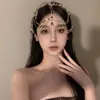 Traje de princesa de Dunhuang estilo occidental, adorno de flecos para la frente estilo antiguo, tocado tradicional chino, accesorio de foto exótico, accesorio para el cabello retro