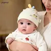 Touca para Bebê para Primavera e Outono, Estilo Fino, Touca para Recém-Nascido, Touca para Bebê Pequeno Sem Costura Proteção de Fontanela Classe A
