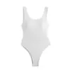 Nuevo Europeo y Americano Transfronterizo Comercio Exterior Amazon de Moda Color Sólido Simple Sexy Bikini de una Pieza Ajustado al Cuerpo Aliexpress