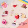 Etiqueta de bordado por computadora, serie de San Valentín, insignia, parche de amor, accesorios de ropa, bricolaje, cuenta a mano, parche bordado, parche de tela
