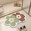 Tapete de piso de tierra de diatomeas antideslizante resistente a la suciedad fácil de cuidar baño absorbente tapete de pies puerta de inodoro puerta tapete absorbente de pies