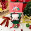 Regalo de Navidad Mini Ramo Producto Terminado Creativo Ramo de Muñeco de Santa Claus para Niños Nochebuena Regalo de Navidad