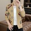 Outono e Inverno Novo Cardigan Suéter Suéter Masculino Moda Combina com Tudo Tendência Jaqueta Confortável Masculina Jaqueta Casual