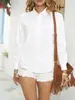 Camisa Suelta para Mujer de Cuatro Estaciones, Estilo Europeo y Americano, Manga Larga, Ropa Formal Profesional de Alta Gama, Camisa Exterior de Negocios, Estilo Delgado, Suministro Directo de Fábrica