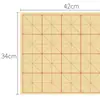Papel de borde irregular con líneas de cuadrícula para la práctica de caligrafía con pincel, papel de caligrafía especial para principiantes, papel semi-crudo engrosado para caligrafía y pintura al por mayor