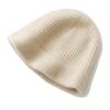 Gorro de cachemira para niños, 100% cachemira pura, para otoño e invierno, nuevo gorro de punto cálido, grueso, resistente al frío, de tres hilos