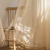 Suministro directo transfronterizo de Amazon de cortinas transparentes de encaje estilo bohemio, cortinas cortas, cortinas de cocina, cortinas de café, cortinas de ventana terminadas