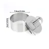En stock de fábrica Anillo Mousse de Acero Inoxidable Molde para Galletas Herramienta de Anillo para Pastel Redondo Flor de Amor Cocina Casera Bricolaje