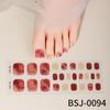 Zhengxiang Calcomanías Personalizadas de Gel para Uñas Arte Francés para Pies Luz UV Semi-horneadas Semi-curadas Calcomanías para Uñas de los Pies Venta al Mayoreo Comercio Exterior