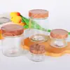 Frasco de Vidrio Bajo para Almacenamiento, Frasco Sellado para Granos, Frasco de Vidrio para Almacenamiento de Té, Cocina, Condimentos del Hogar
