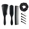 Peine de Peluquería, Peine de Nueve Filas para Estilista de Salón, Peine Masajeador, Cojín de Aire, Peine para Cabello Liso, Set de Herramientas de Pinzas para el Cabello