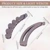 Estilo de Viaje Pinza de Plátano Mate Pinza Vertical Antideslizante para Cola de Caballo Pasador de Moda Elegante Adorno para el Cabello de Mujer Venta al por Mayor