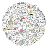 100 Pegatinas de Dibujos Animados de Pequeño Hachiware para Decorar Diarios, Papelería DIY, Teléfonos Móviles y Cuadernos