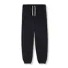Pantalones de otoño e invierno 2022 para hombre, 390 g, pantalones de chándal con forro polar, pantalones con cordón en el tobillo, pantalones rectos para hombre, ropa casual urbana para hombre