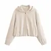 Conjunto de Sudadera con Capucha y Cremallera Estilo Americano para Mujer Pantalones Largos de Pierna Ancha Conjunto Deportivo de Dos Piezas Holgado 8372261
