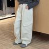 Calça Cargo Casual Aimo Beibei Forrada com Fleece, Bolso Lateral, Estilosa e Moderna para Meninos e Meninas, 100% Algodão