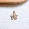 Acessórios para Joias DIY Banhado a Cobre Cor Dourada de Alto Brilho Zircônia Microcravejada Pingente de Margarida Brincos Colar Material Artesanal Pingente