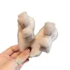 Nuevo Pinza para el Cabello con Lazo Esponjoso de Dos Colores 2026 para Mujer, Lindo Bloqueo de Color Estilo Coreano para Flequillo y Cabello Fino, con un Ambiente Elegante