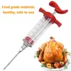 Jeringa para Pavo Herramienta de Condimento de Cocina Jeringa para Barbacoa Herramienta para Hornear Jeringa para Marinar Pavo