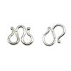 Plata Esterlina 925 W-shaped S-shaped Hebilla Hebilla de Collar Hebilla de Conexión Pulsera Hebilla DIY Gancho de Cuerda Hecho a Mano Hebilla de Unión de Bucle